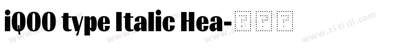 iQOO type Italic Hea字体转换 iQOO type Italic Hea字体转换